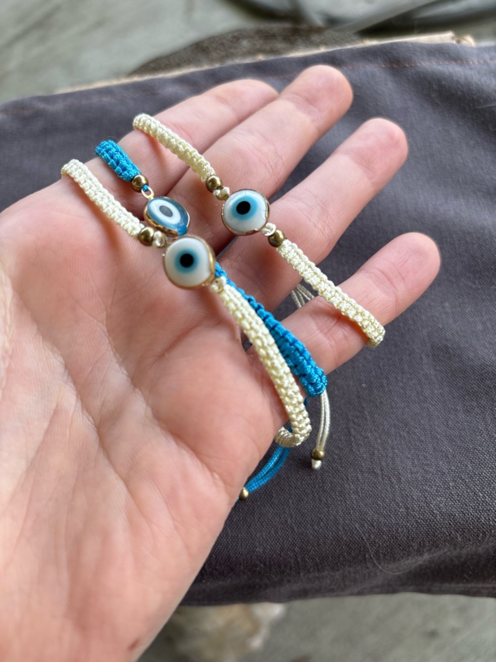 Handmade Woven Evil Eye Bracelet
